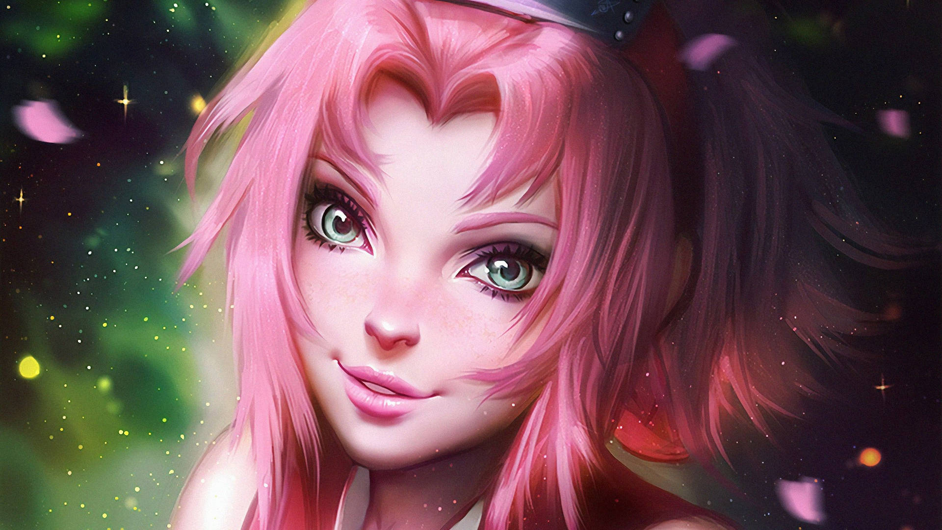 Naruto 3d Lovely Sakura Background