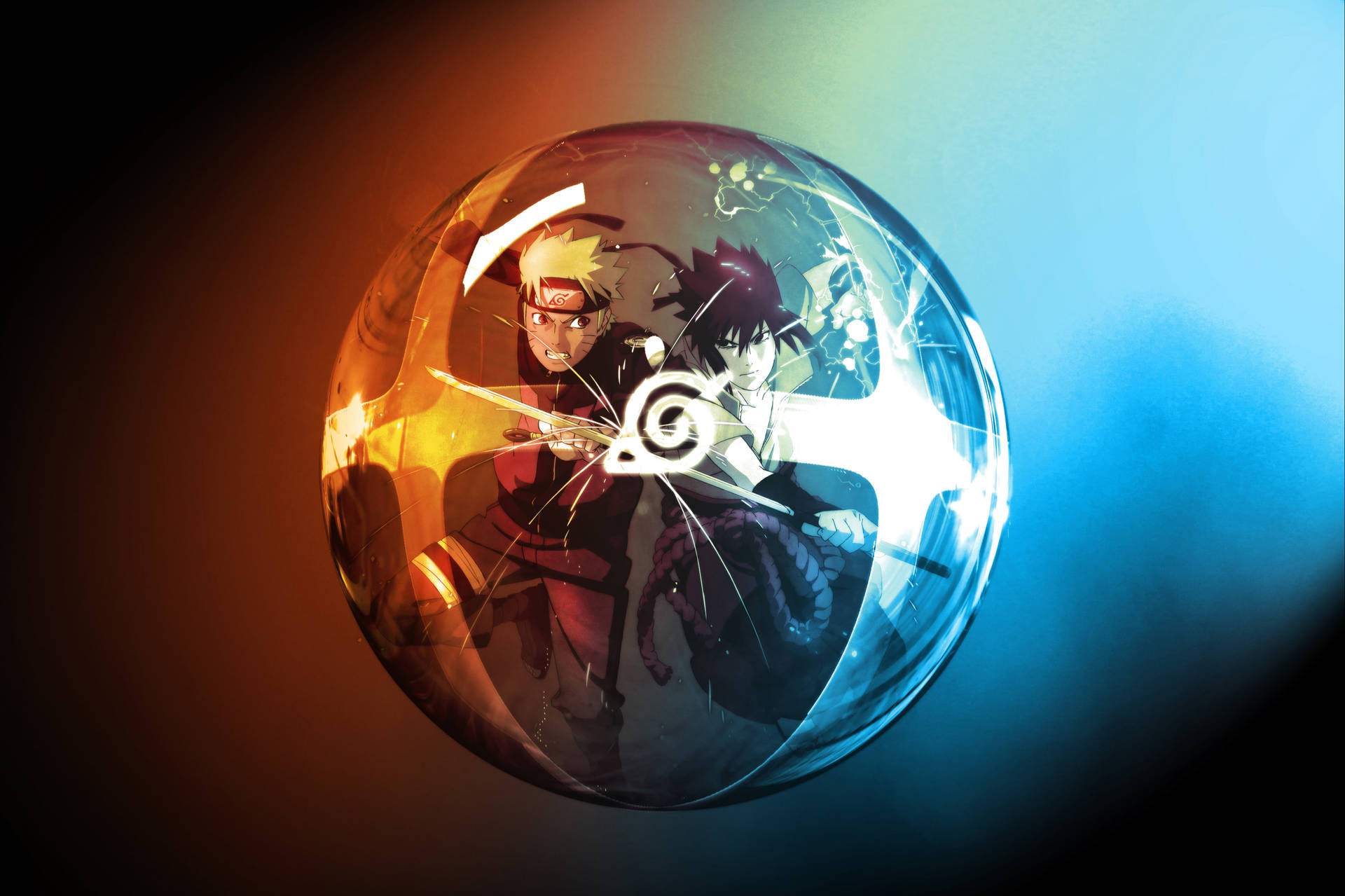 Naruto 4k Bubble Art Background