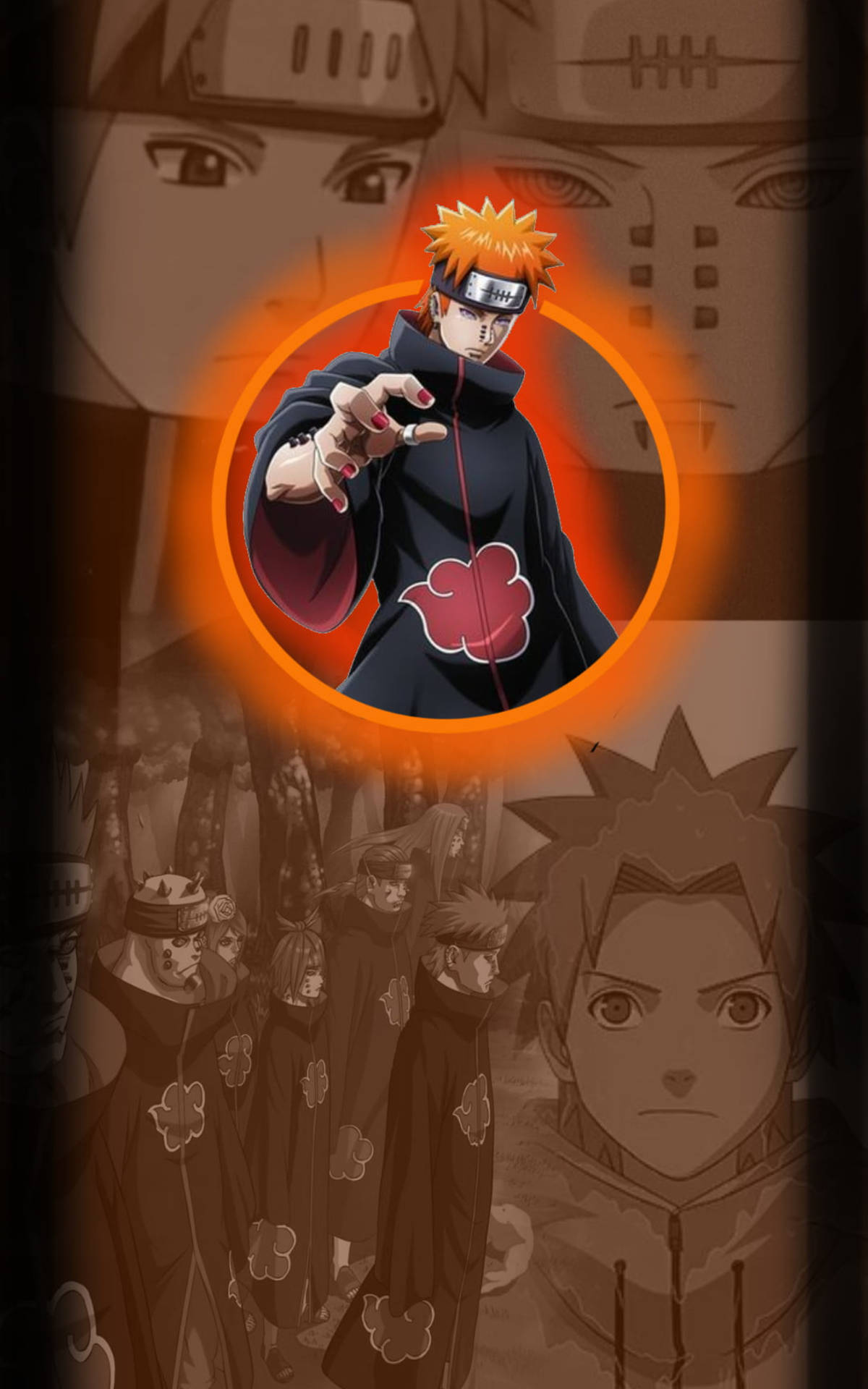 Naruto Akatsuki Phone Art