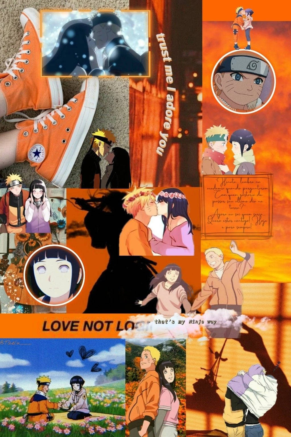Naruto And Hinata Collage Background