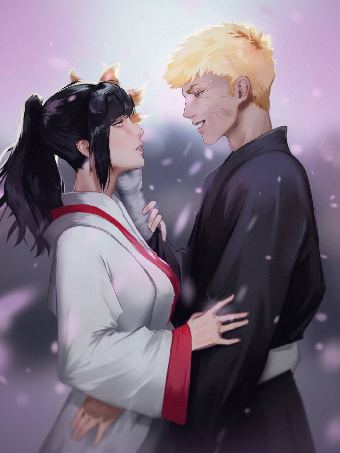 Naruto And Hinata Love Fanart Background