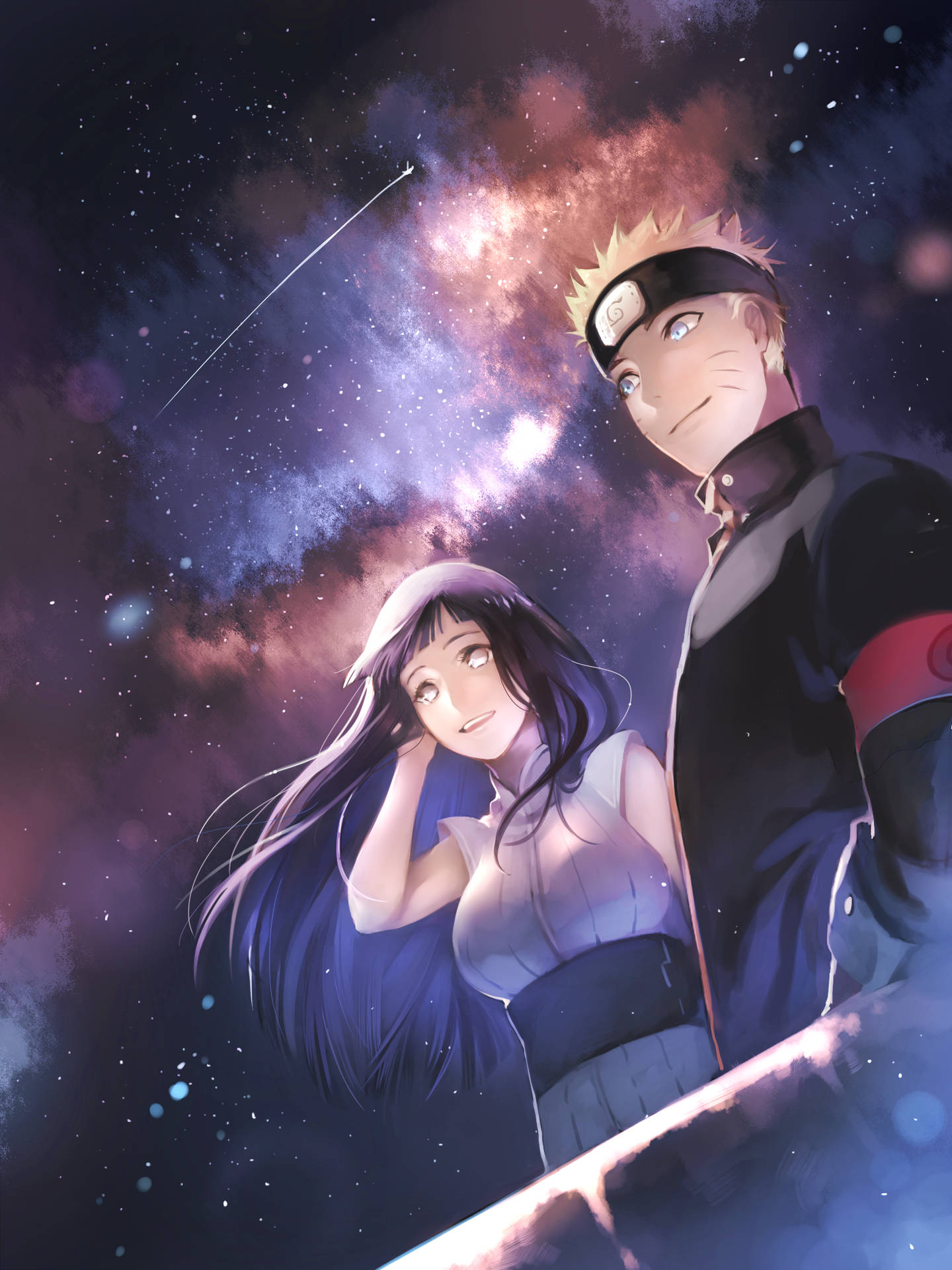 Naruto And Hinata Shooting Star Background
