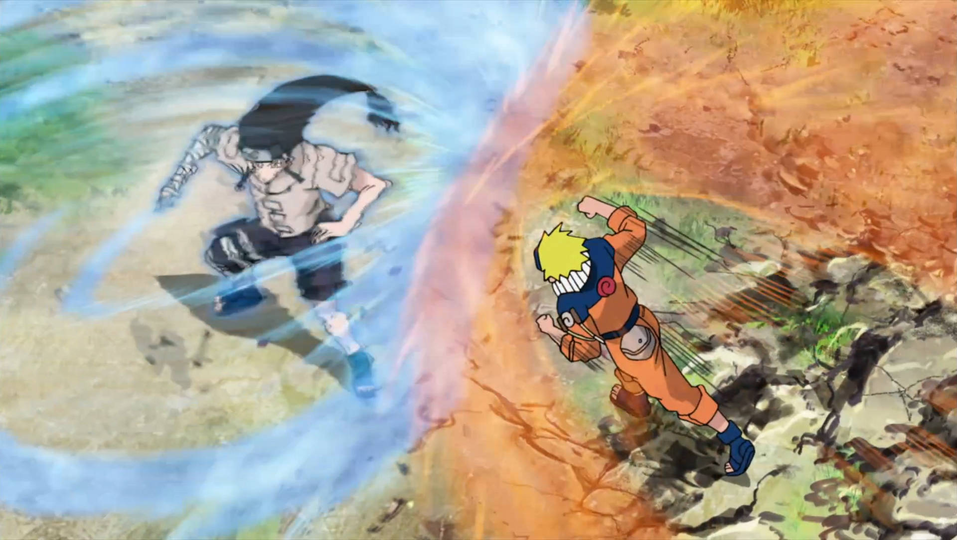 Naruto And Neji Chunin Background