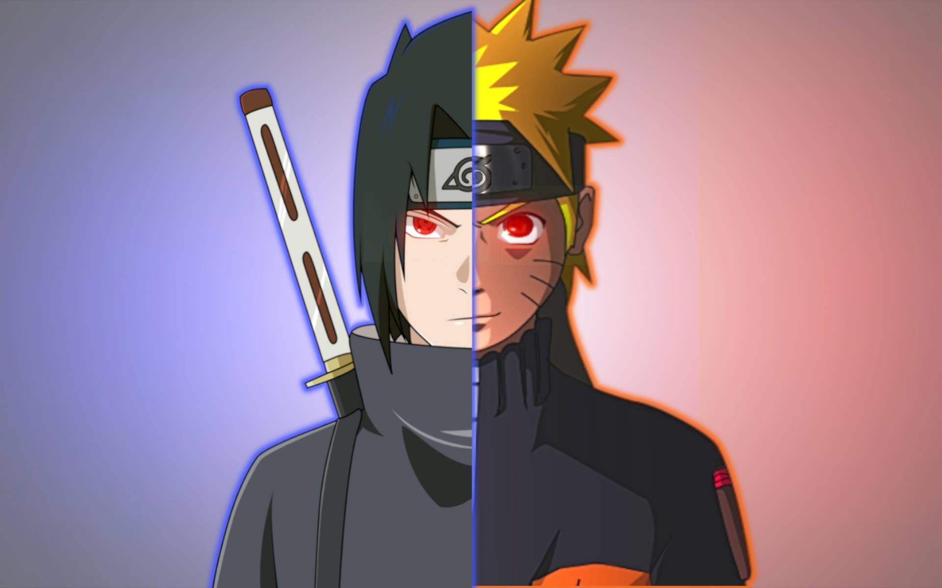 Naruto And Sasuke Combined Background