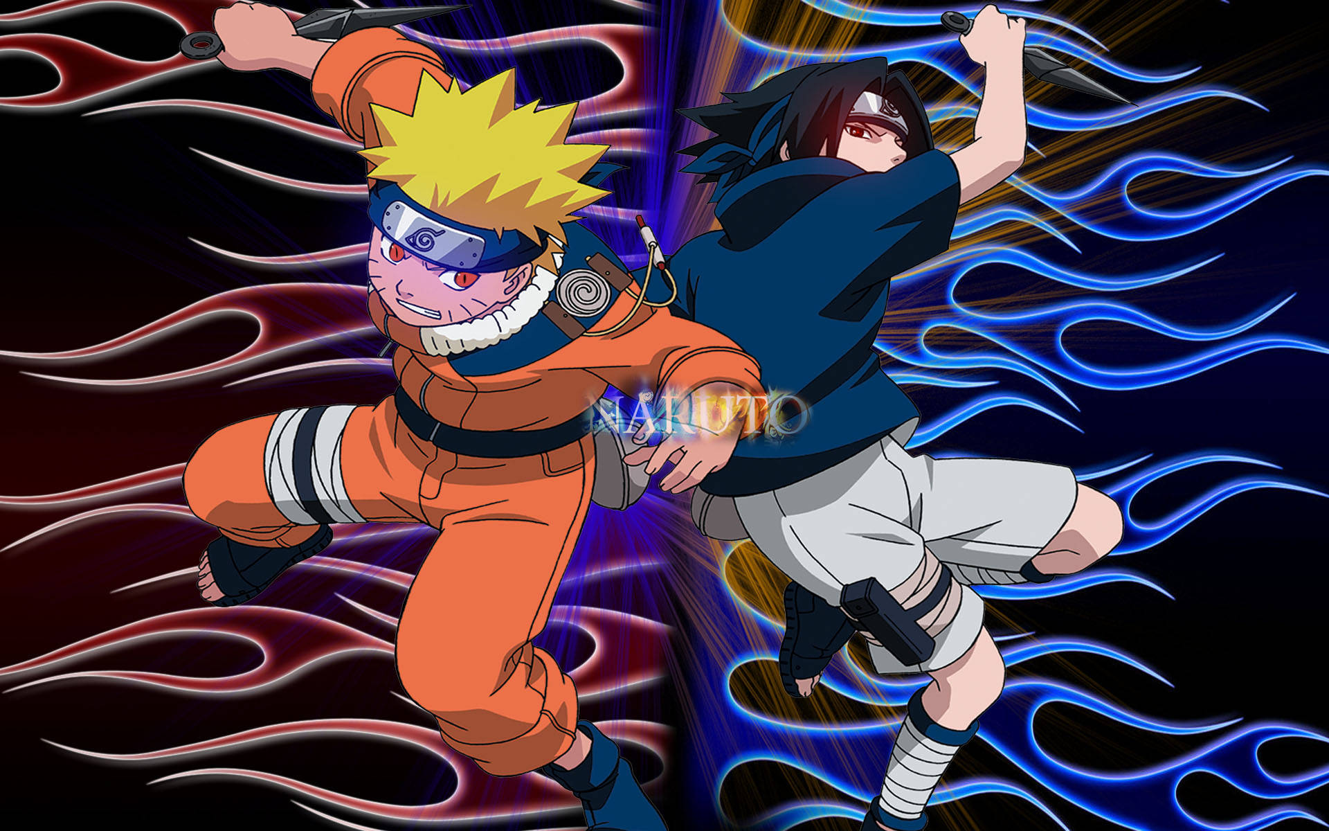 Naruto And Sasuke Kids Poster