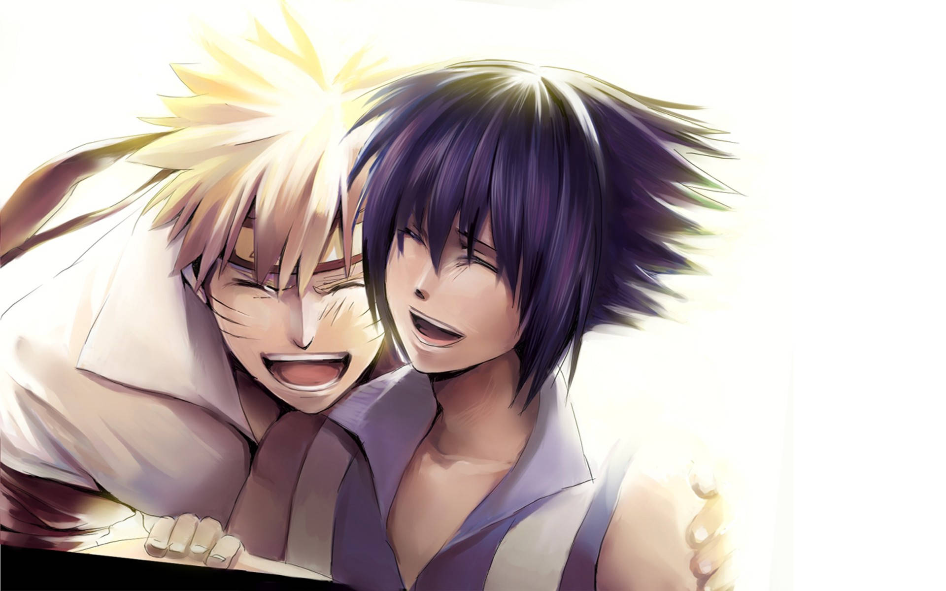 Naruto And Sasuke Smile Background