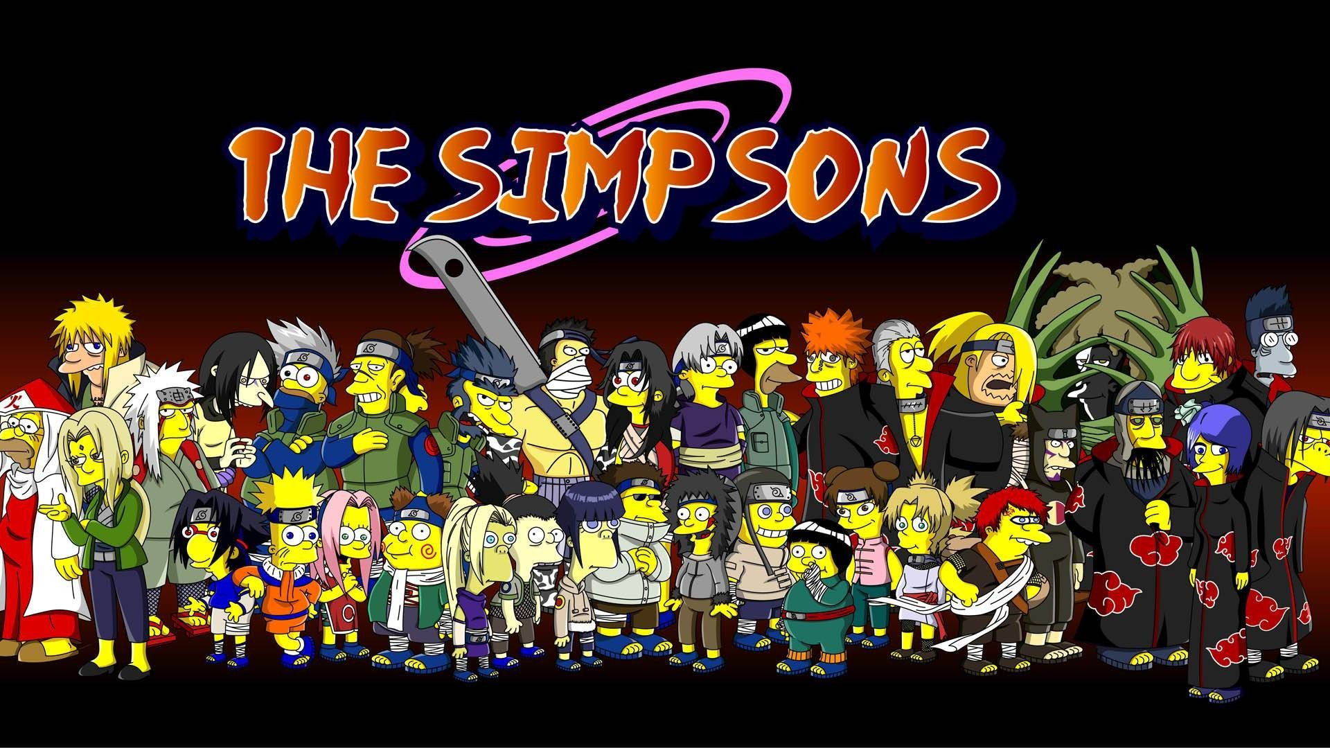 Naruto And The Simpsons Background