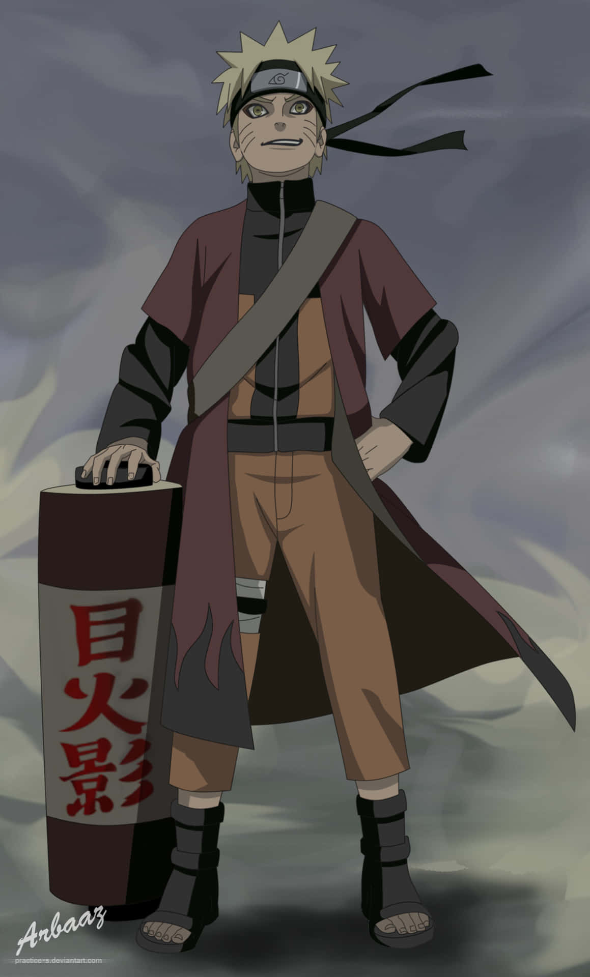 Naruto_ Anime_ Character_ With_ Scroll