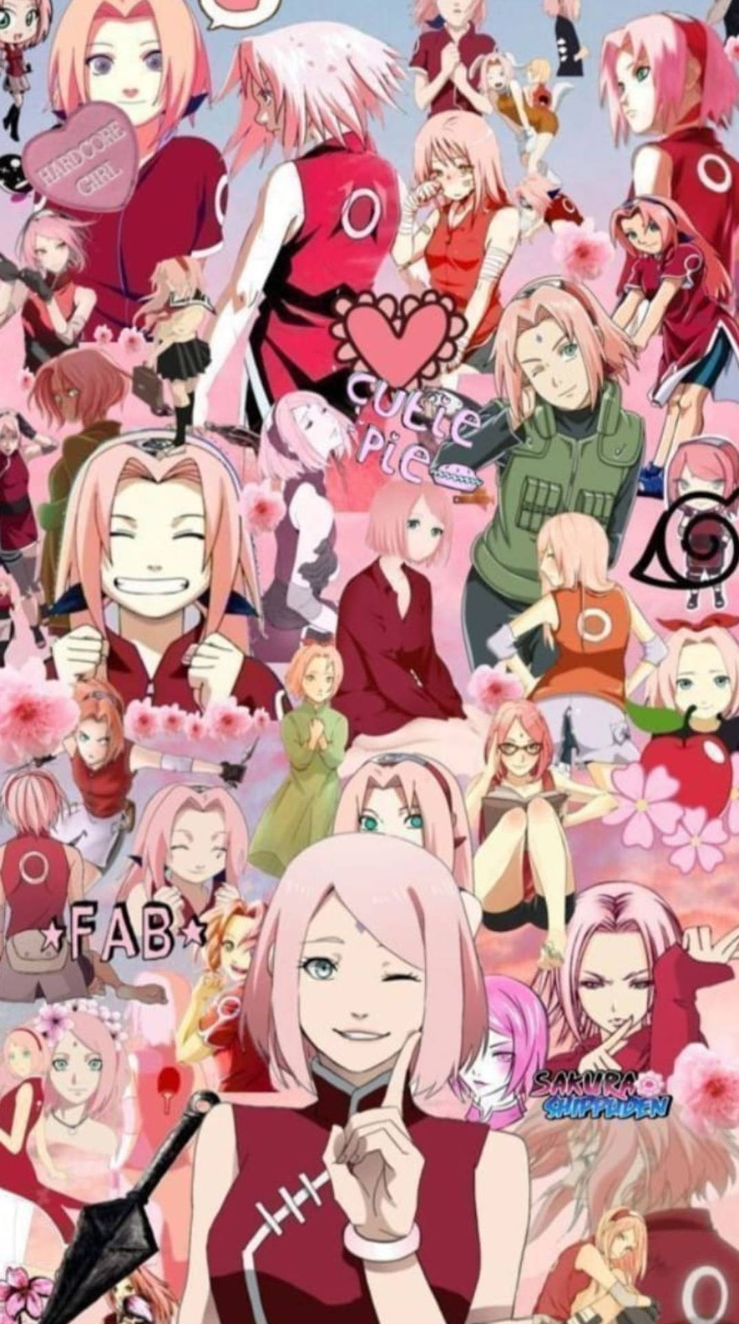 Naruto Anime Haruno Sakura Collage