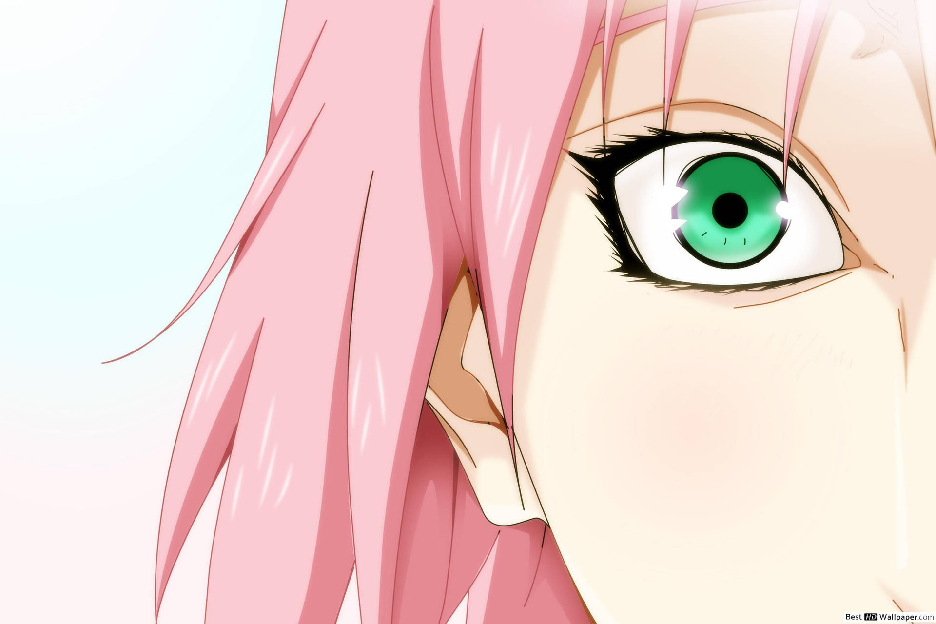 Naruto Anime Sakura Green Eyes Background
