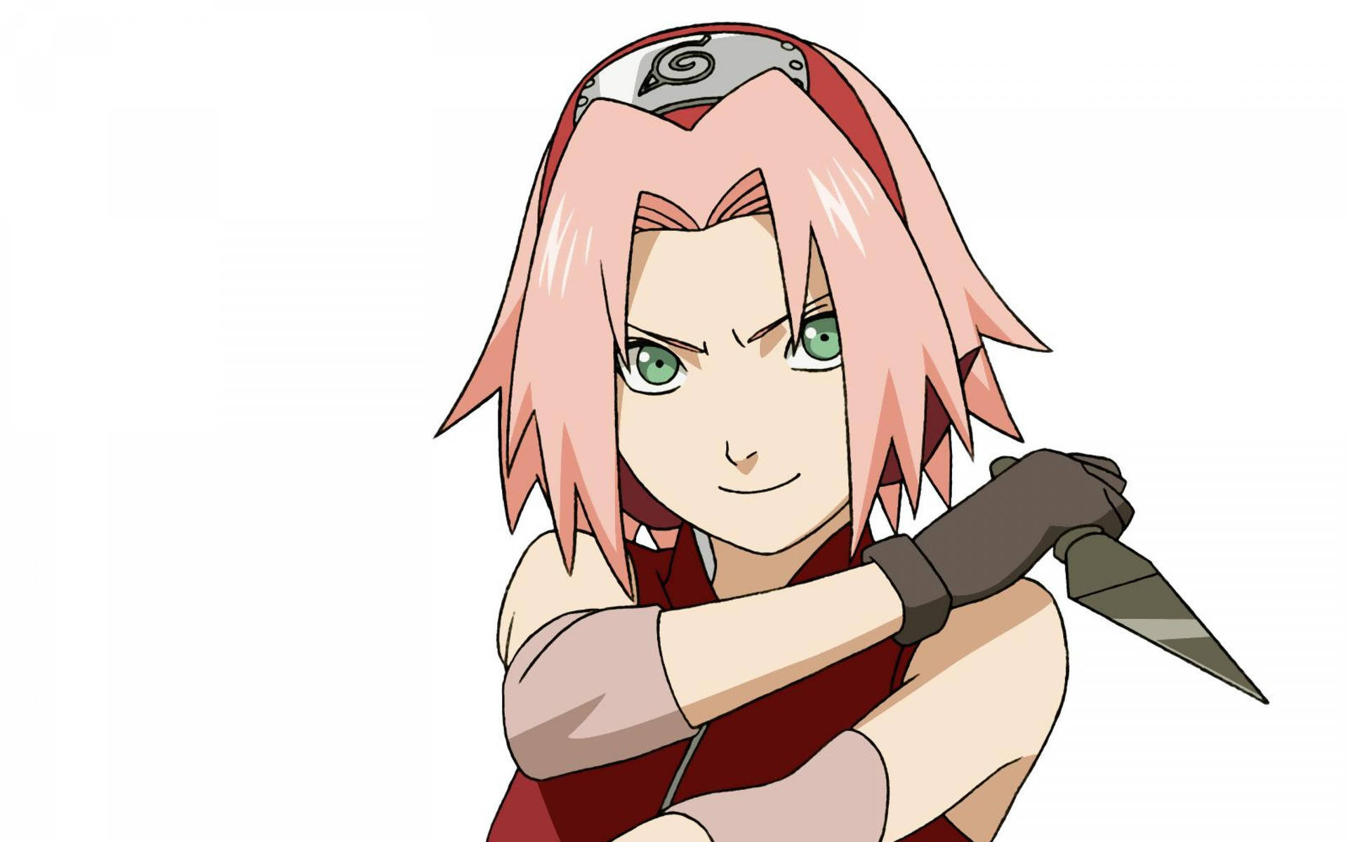 Naruto Anime Sakura Ninja Knife Background