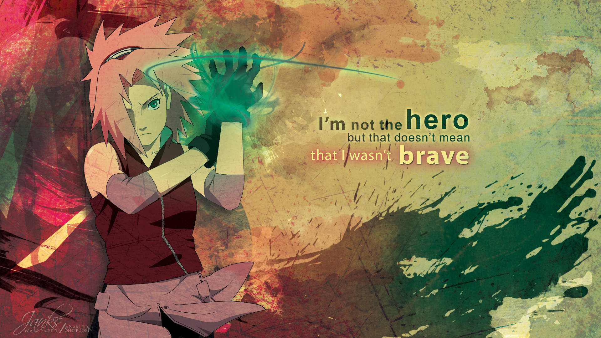 Naruto Anime Sakura Not The Hero Background