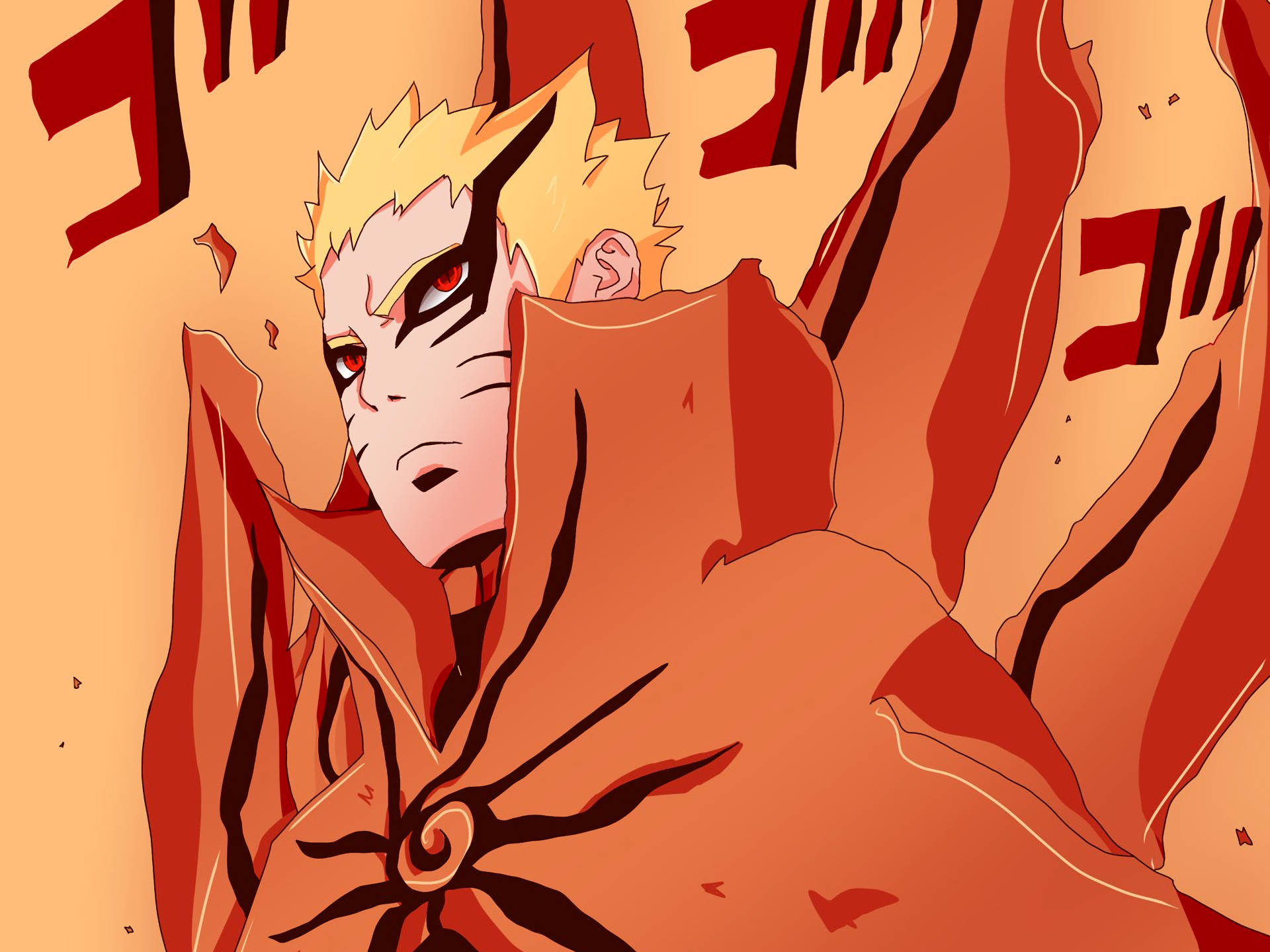 Naruto Baryon Mode Red Cloak