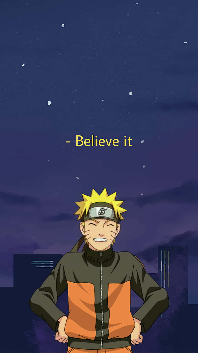 Naruto Believe It Night Sky Background