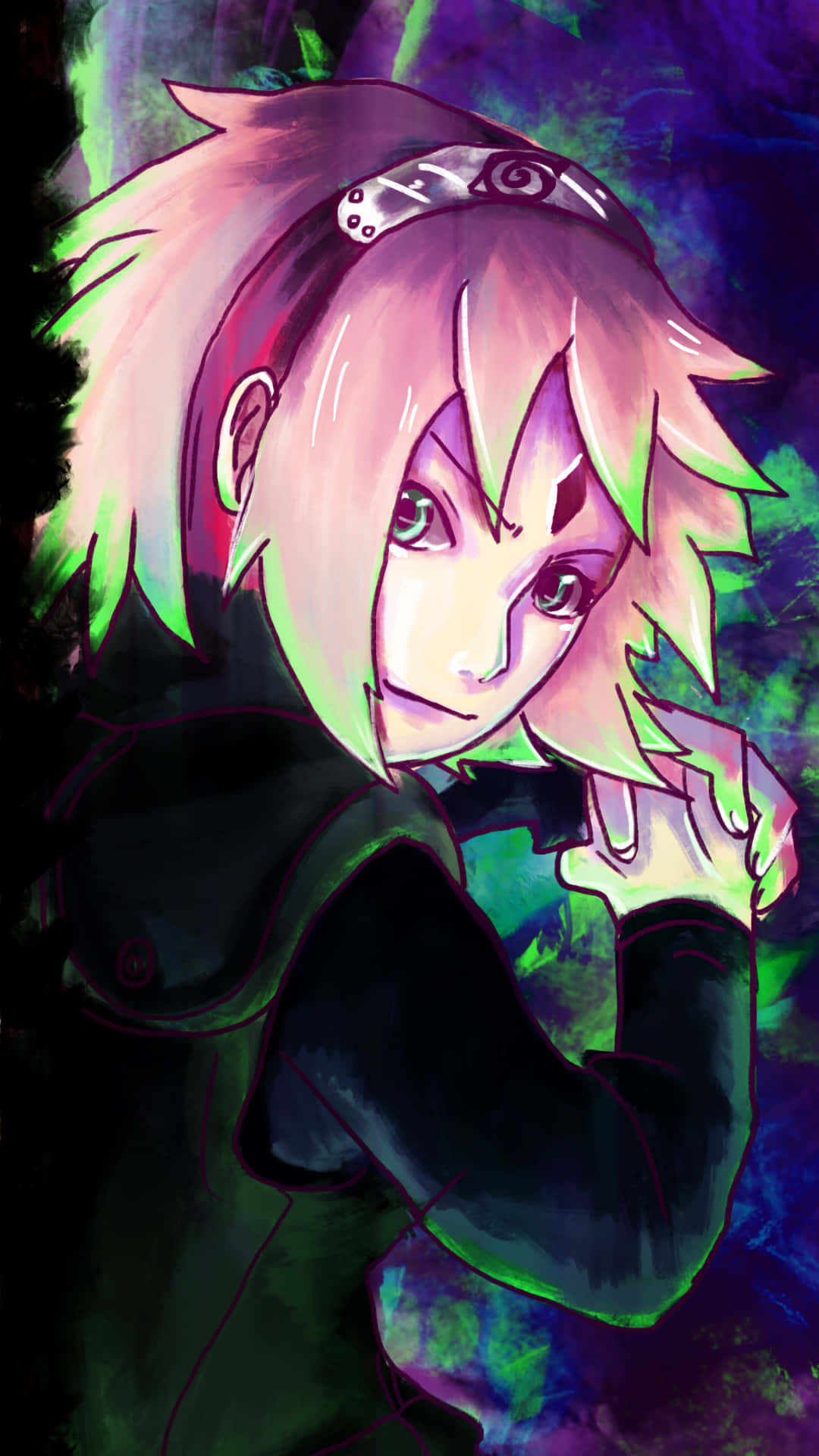 Naruto Character Artistic Portrait Background