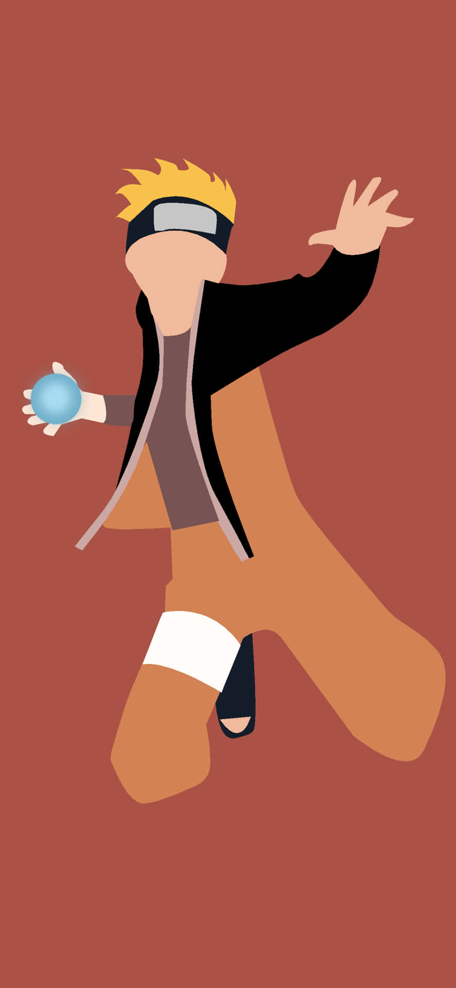 Naruto Character Red Background Background