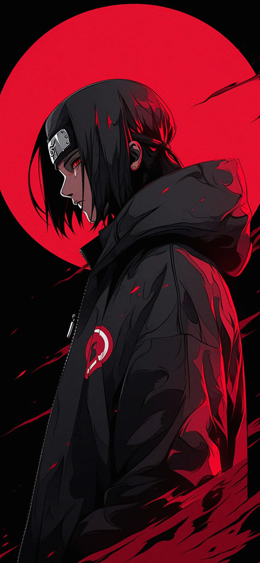 Naruto Character Red Moon Backdrop.jpg Background