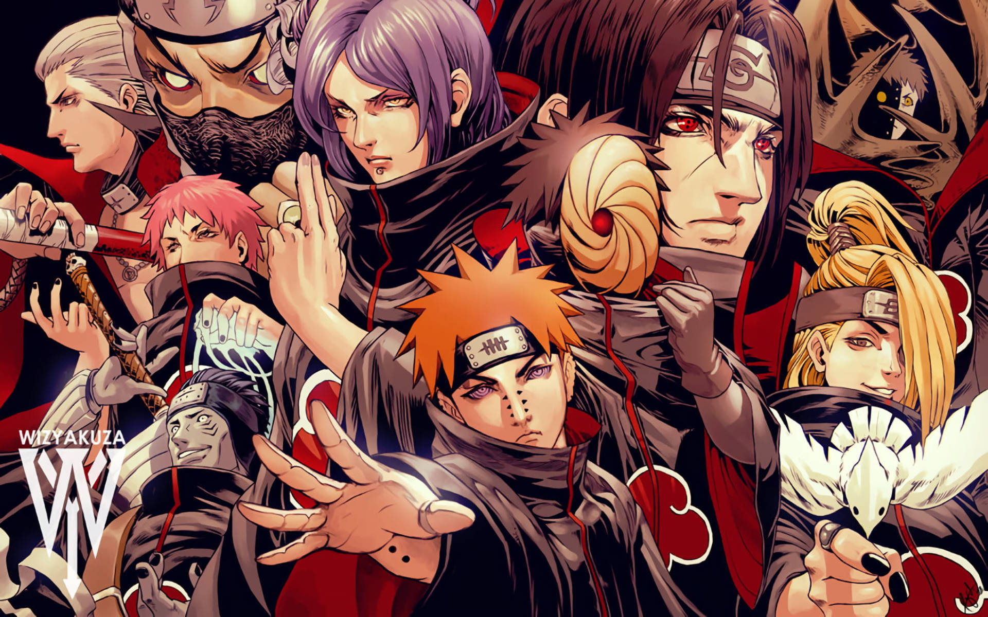Naruto Characters Akatsuki Anime Cover