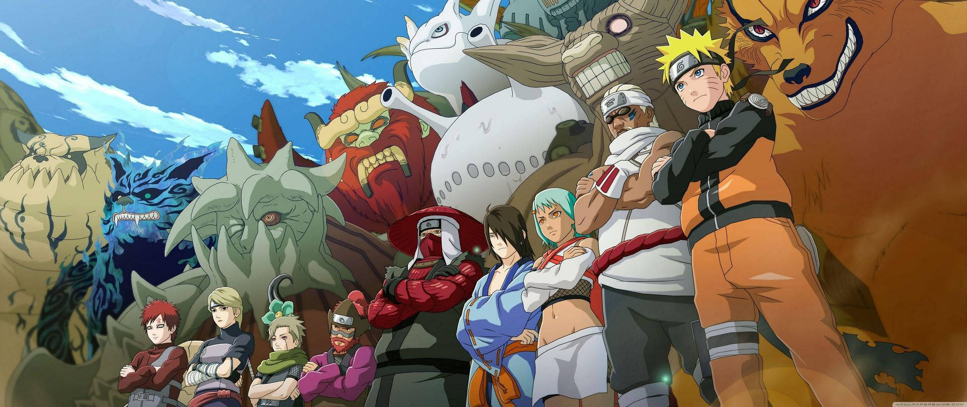 Naruto Characters And Their Final Form Background