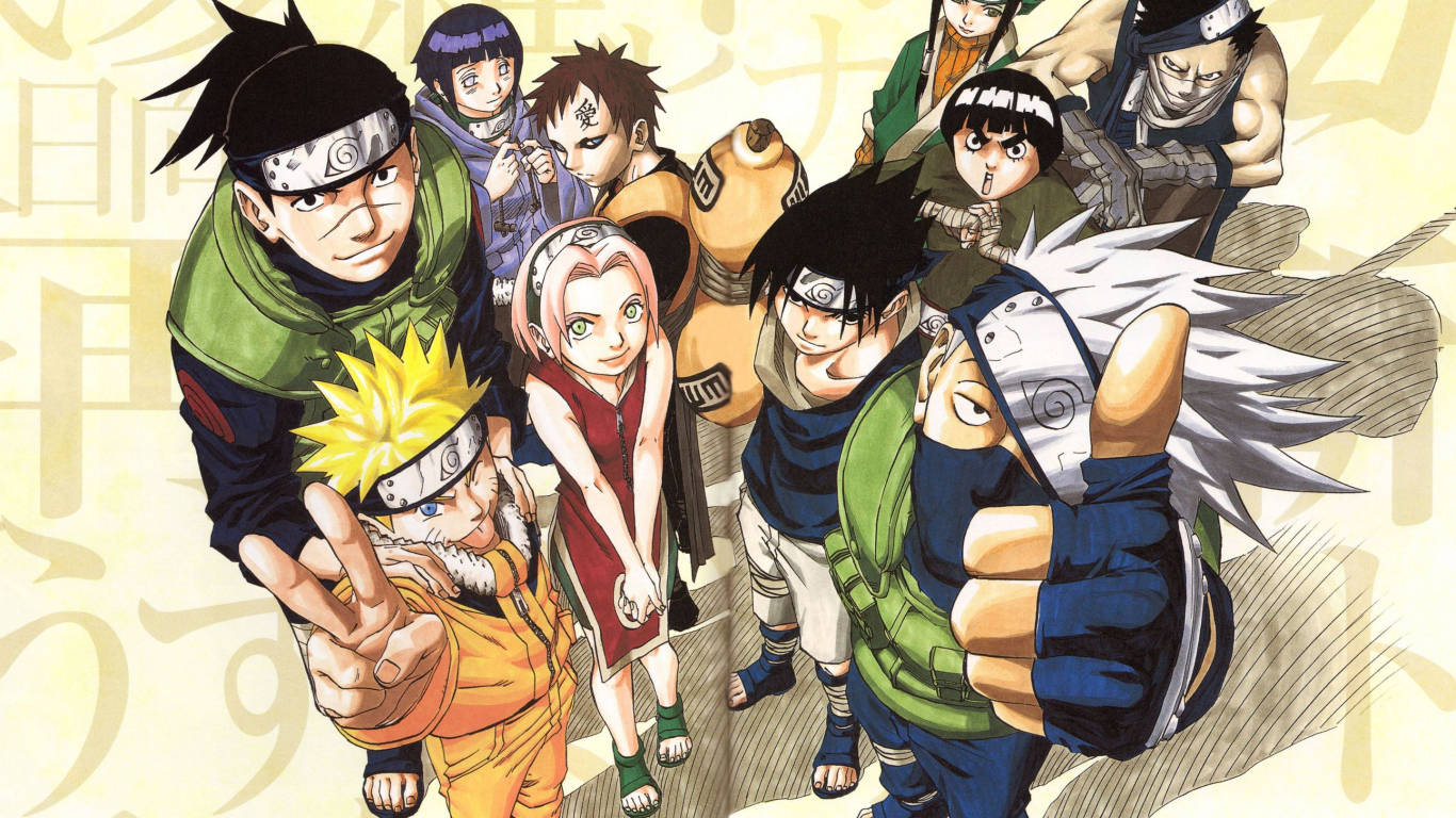 Naruto Characters Anime Poster Background