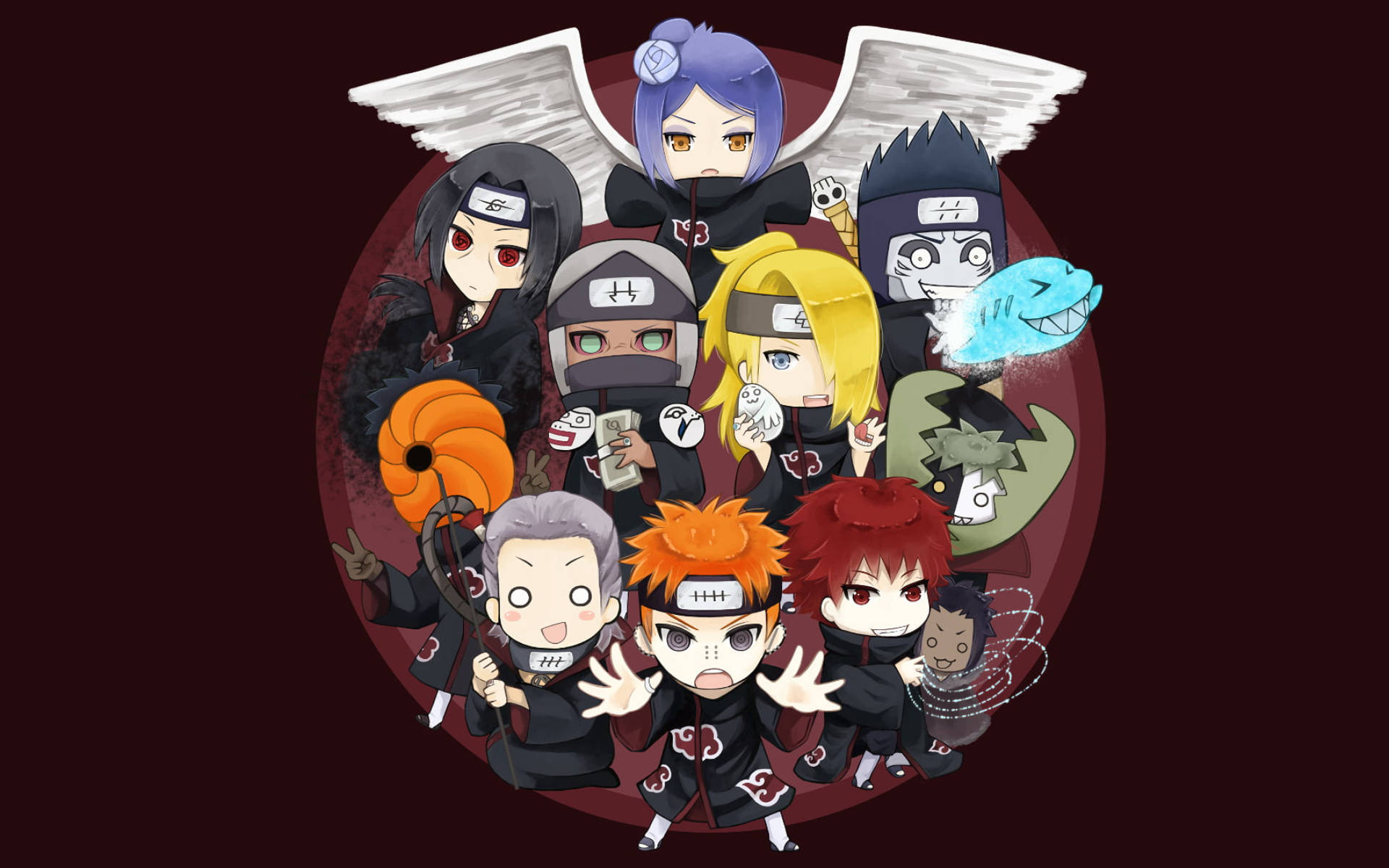Naruto Characters Mini Akatsuki Background