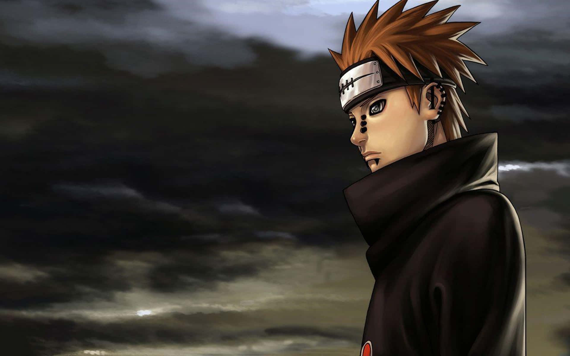Naruto Confronts Pain In A Dramatic Moment Of Determination. Background