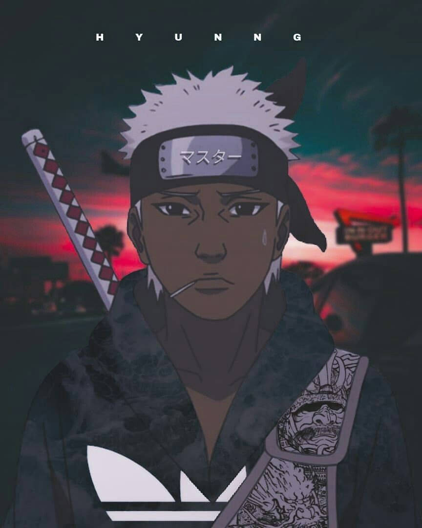 Naruto Drip As Anime Character Omoi Background
