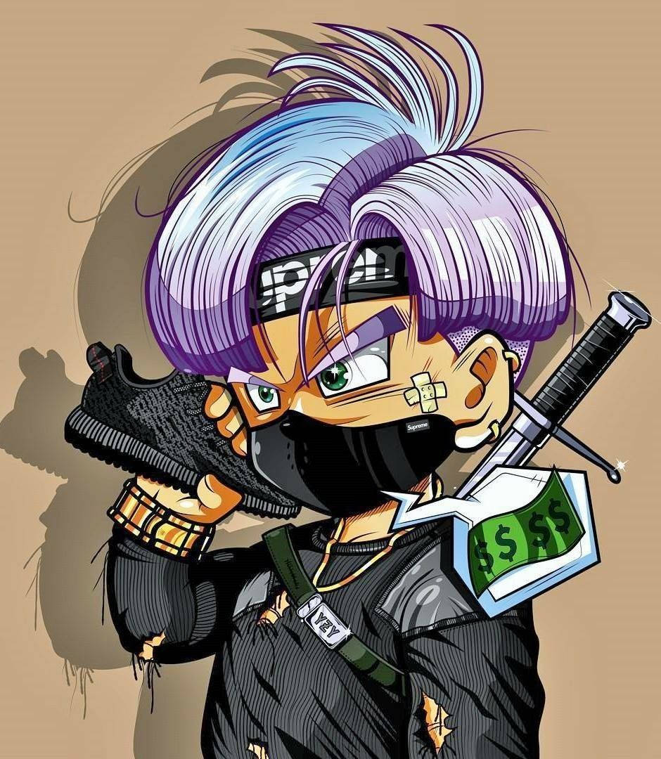 Naruto Drip As Trunks Background