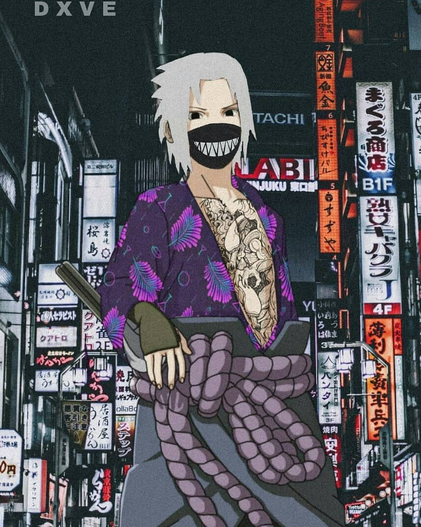 Naruto Drip In Kimono Background