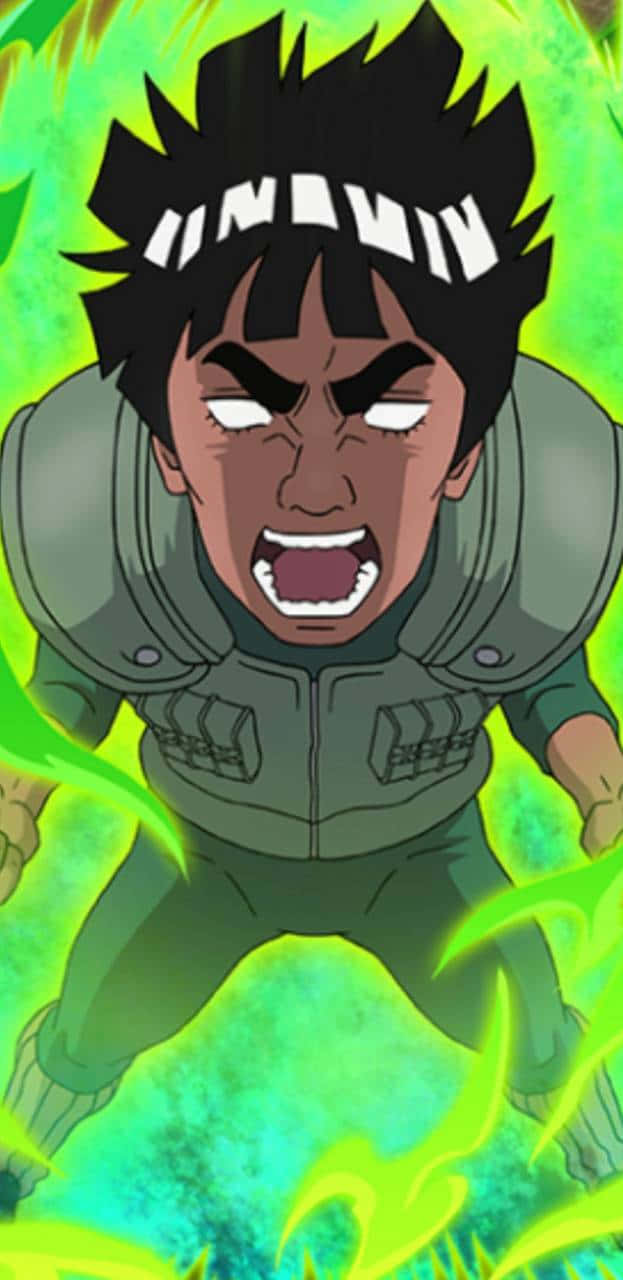 Naruto! Enter The Leaf Village In His Green Jumpsuit Background