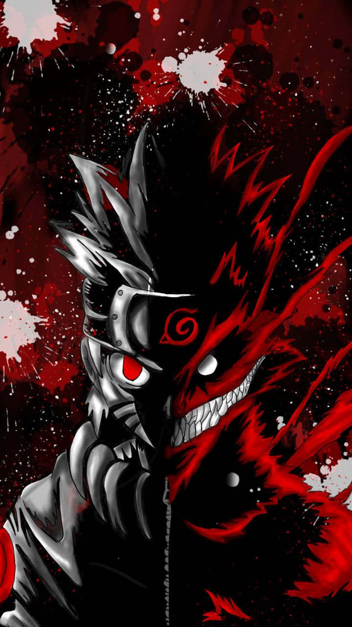 Naruto Face And Karuma Background
