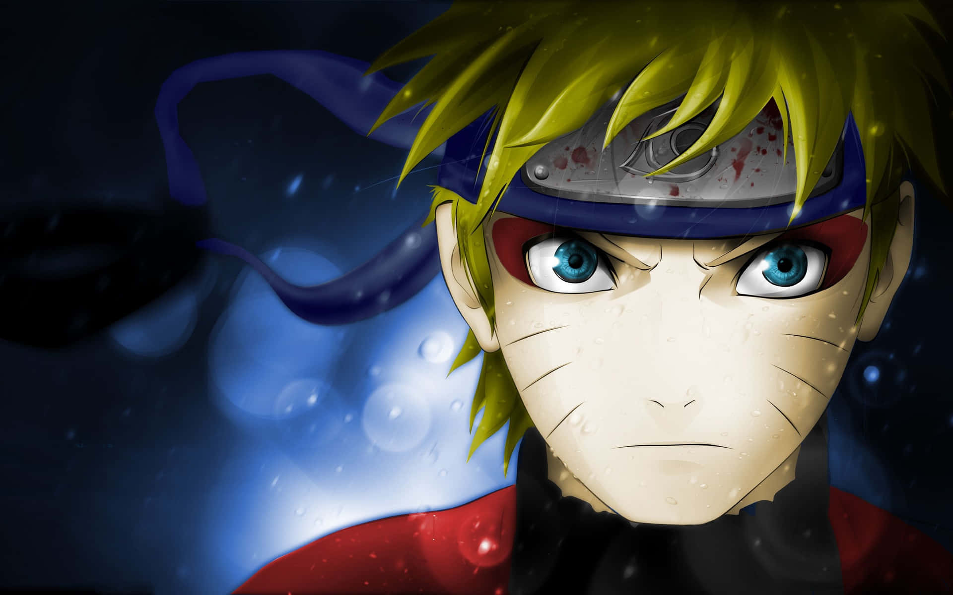 Naruto Face Wearing Headband Protector Background
