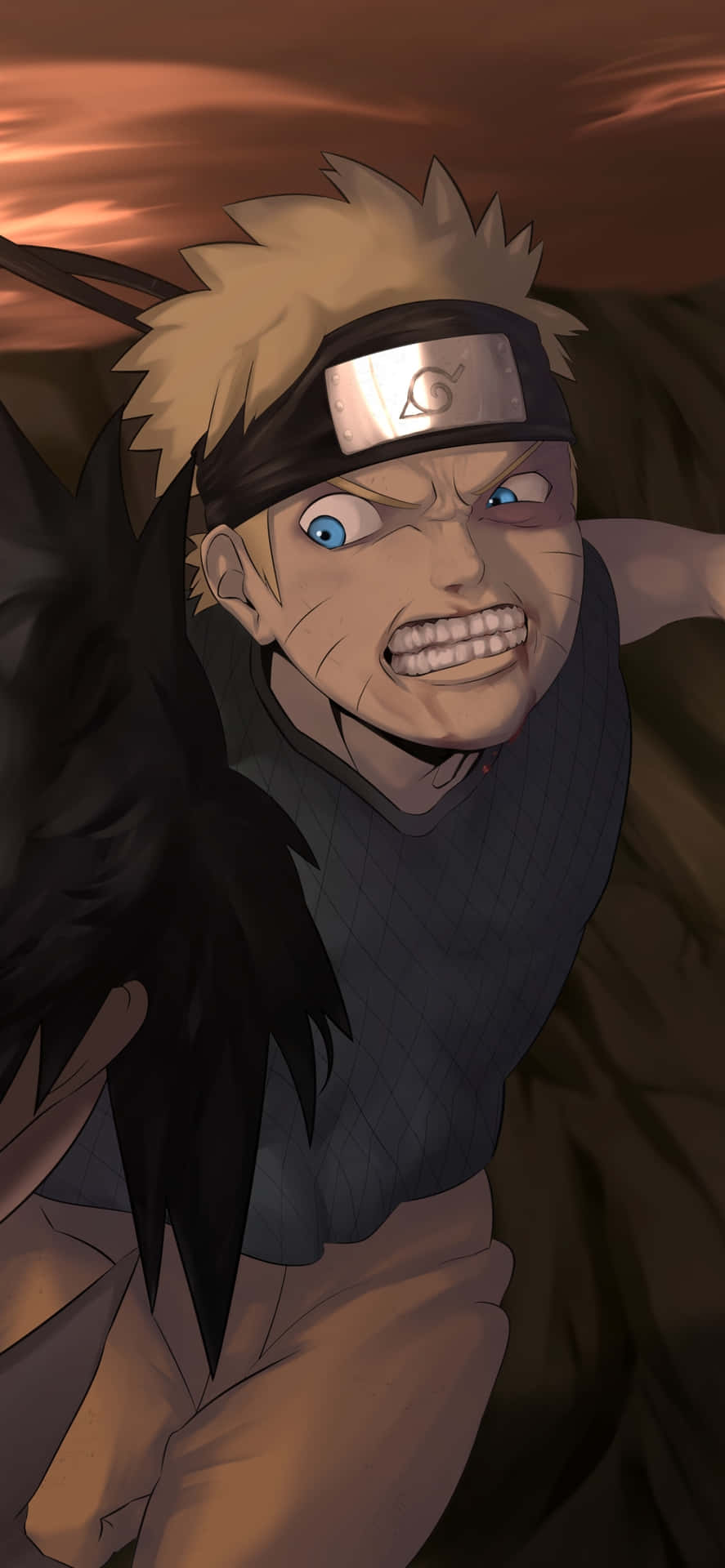 Naruto Fierce Battle Stance Background
