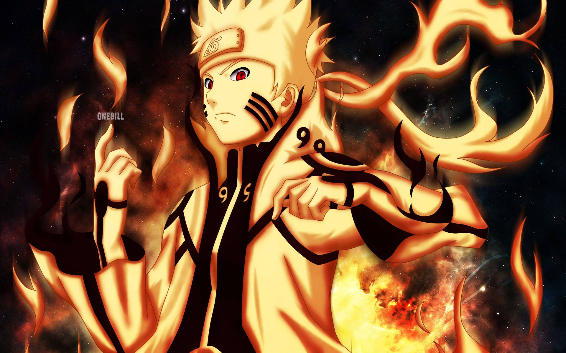 Naruto Final Fire Form Background