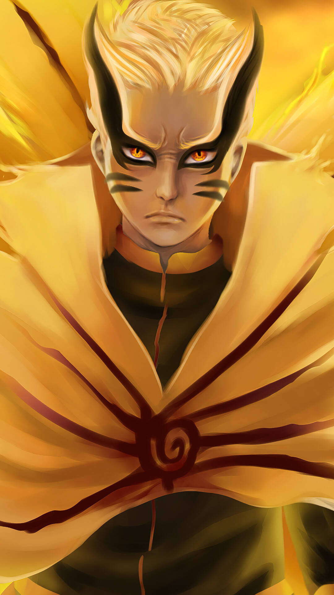 Naruto Final Form Bayron Mode Portrait Background