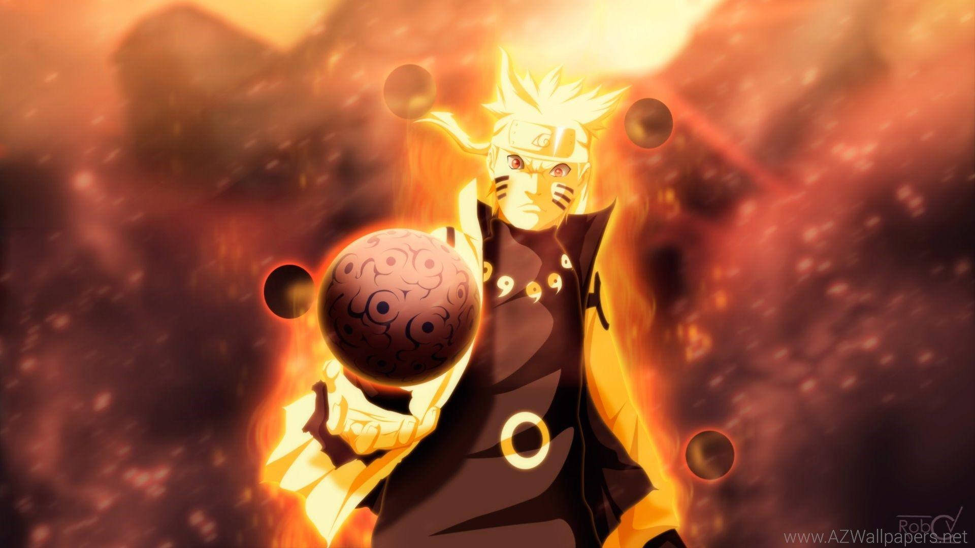 Naruto Final Form Black Charkra Background