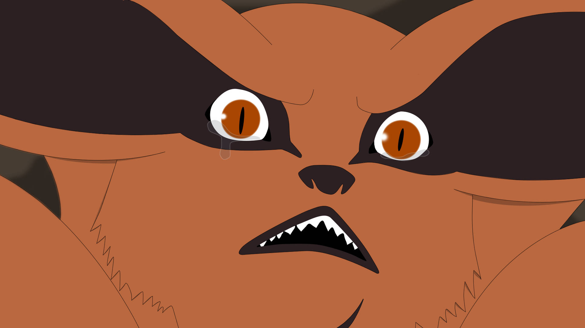 Naruto Final Form Kurama Funny Face Background