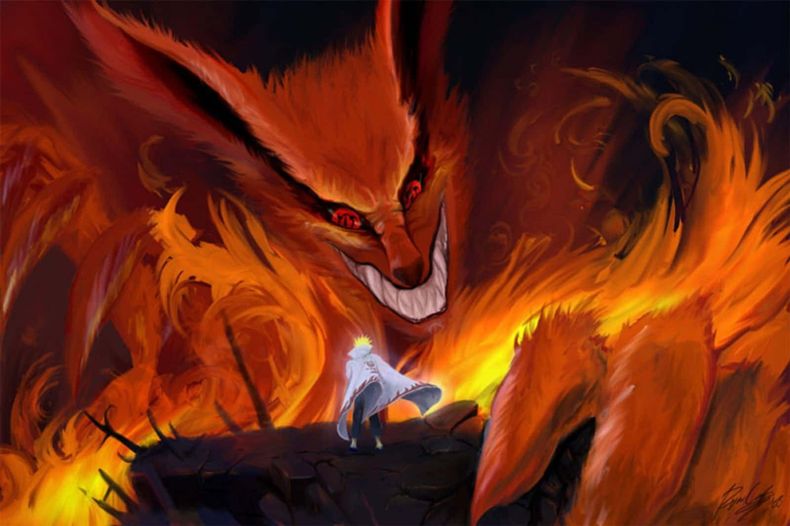 Naruto Fire Fox Background