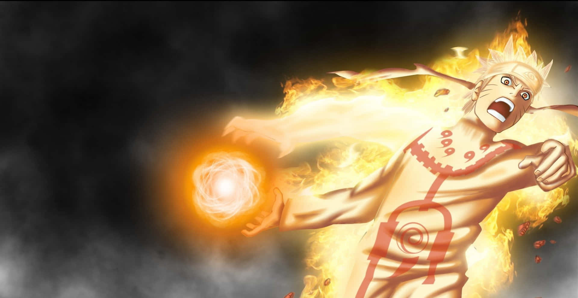 Naruto Fire Rasengan Background