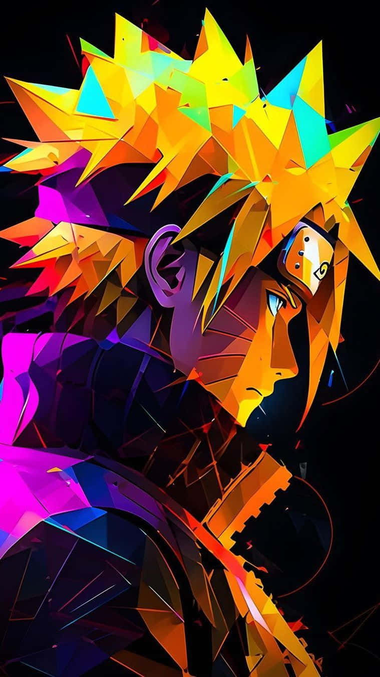 Naruto Geometric Arti Phone Wallpaper
