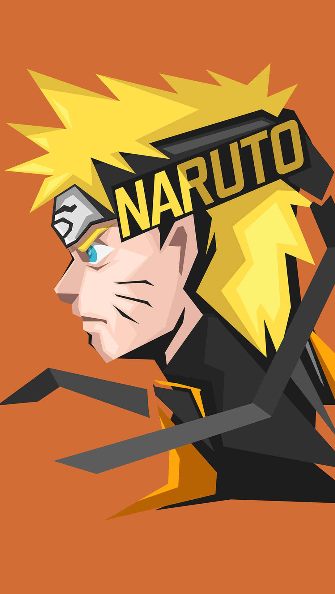 Naruto Geometric Arti Phone Wallpaper Background