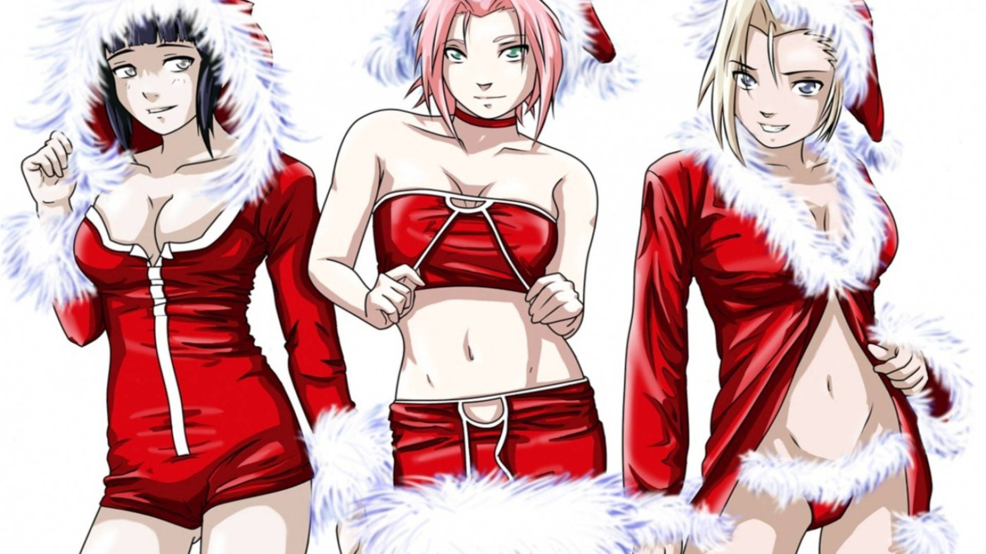 Naruto Girls Christmas Fanart