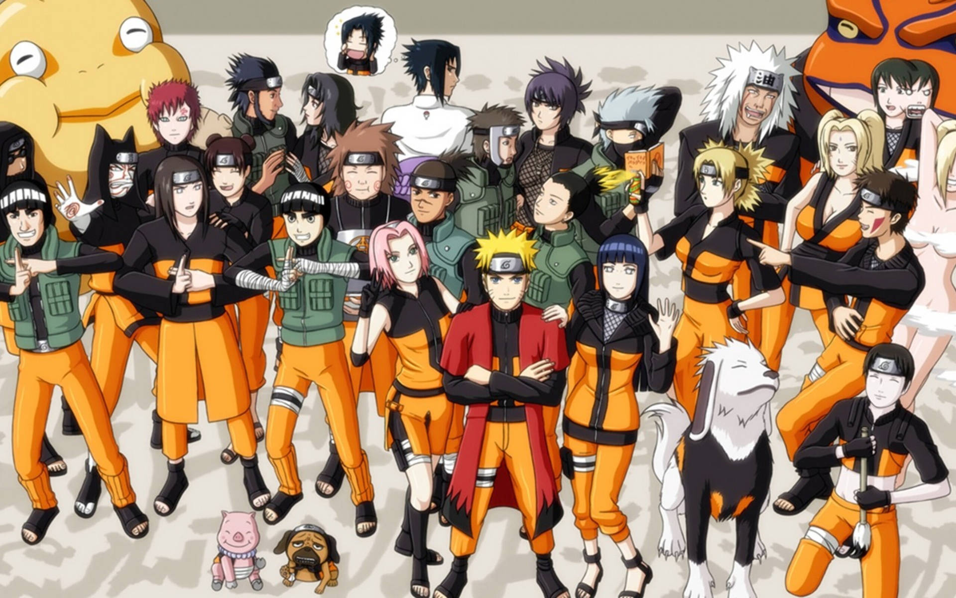 Naruto Girls Group Photo Background
