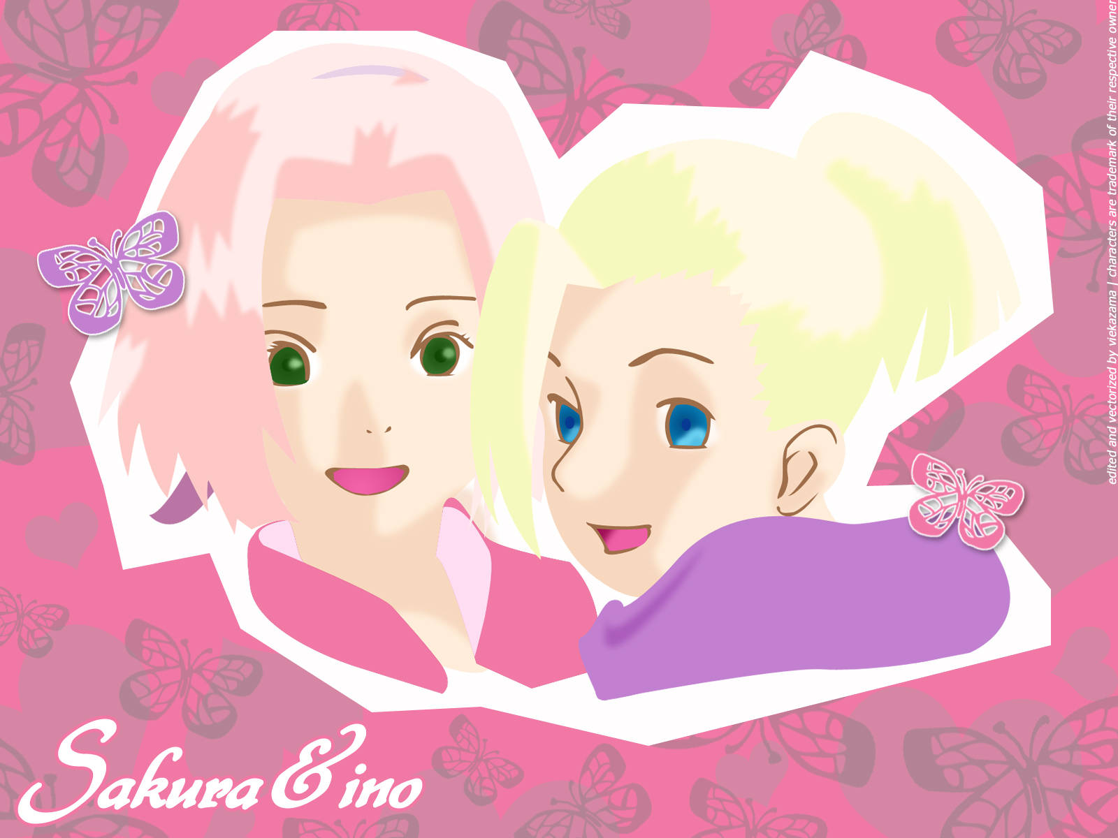 Naruto Girls Ino And Sakura Background