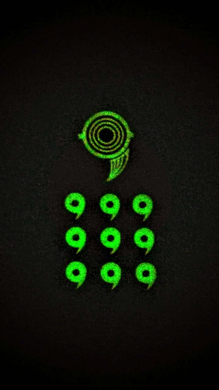 Naruto Green 6 Paths Symbol Background