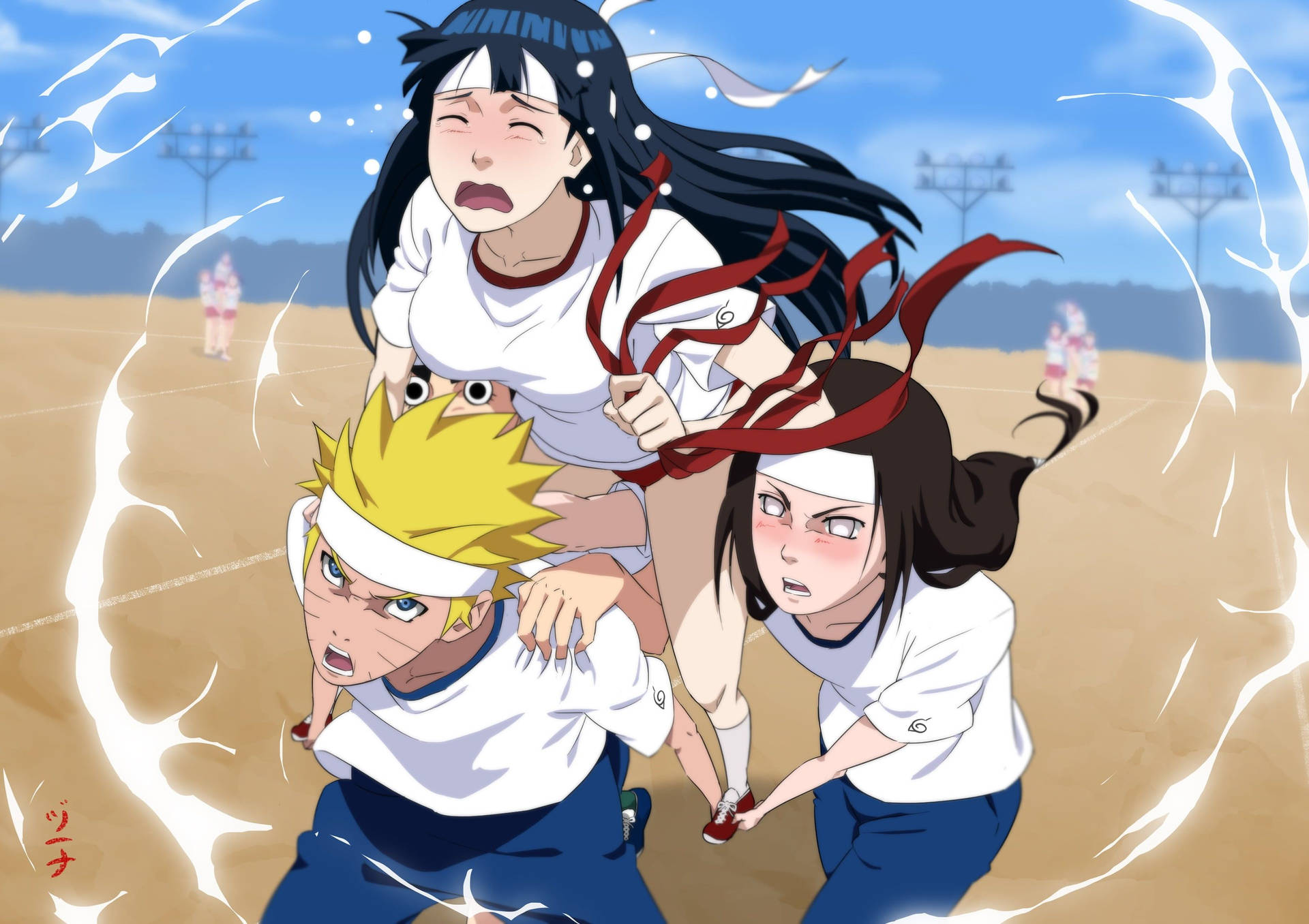 Naruto Hinata And Neji Background