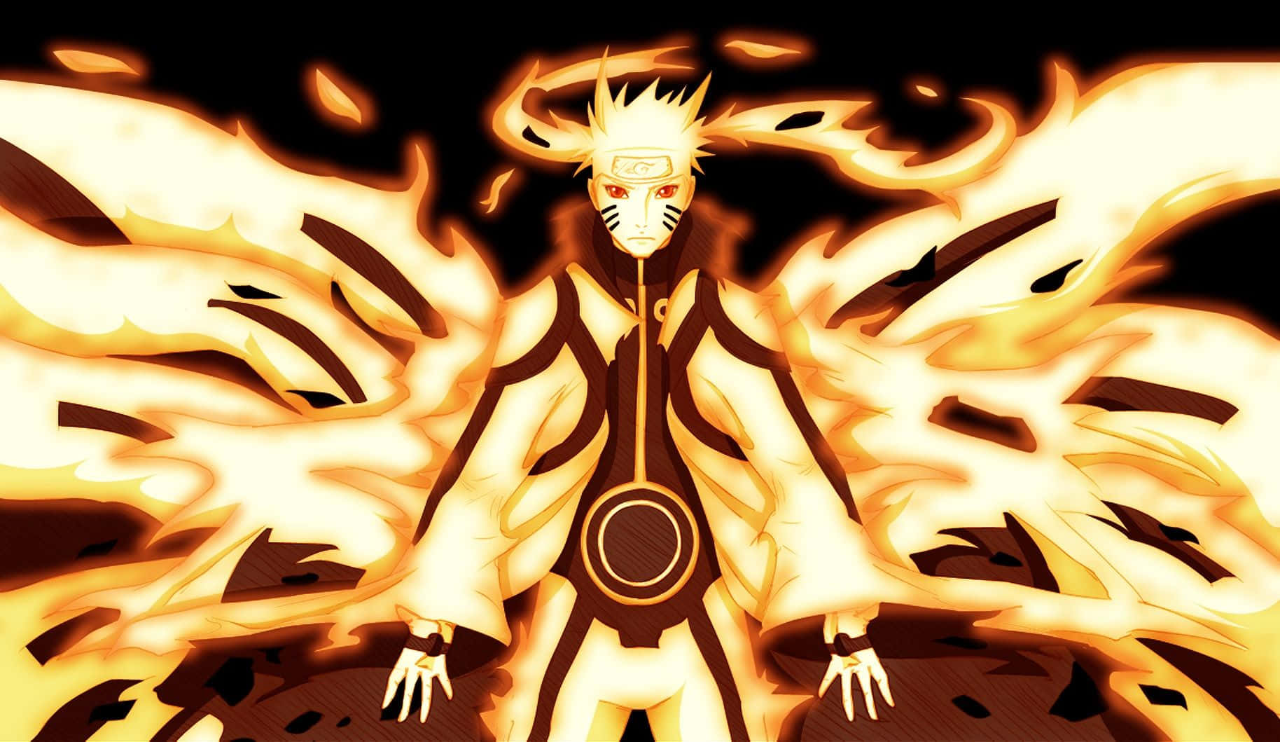 Naruto In Nine Tails Mode Background