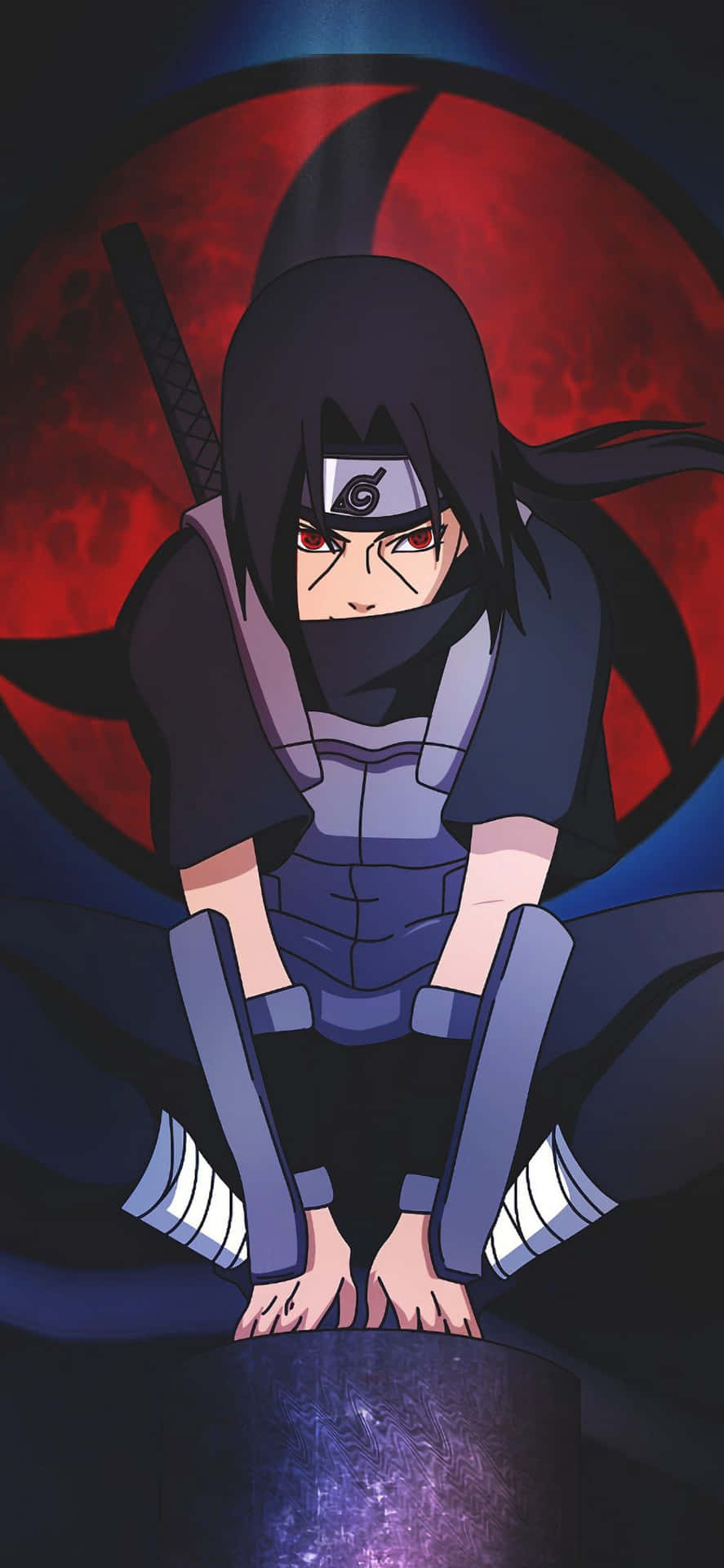 Naruto Itachi As A Teenager And Captain Background