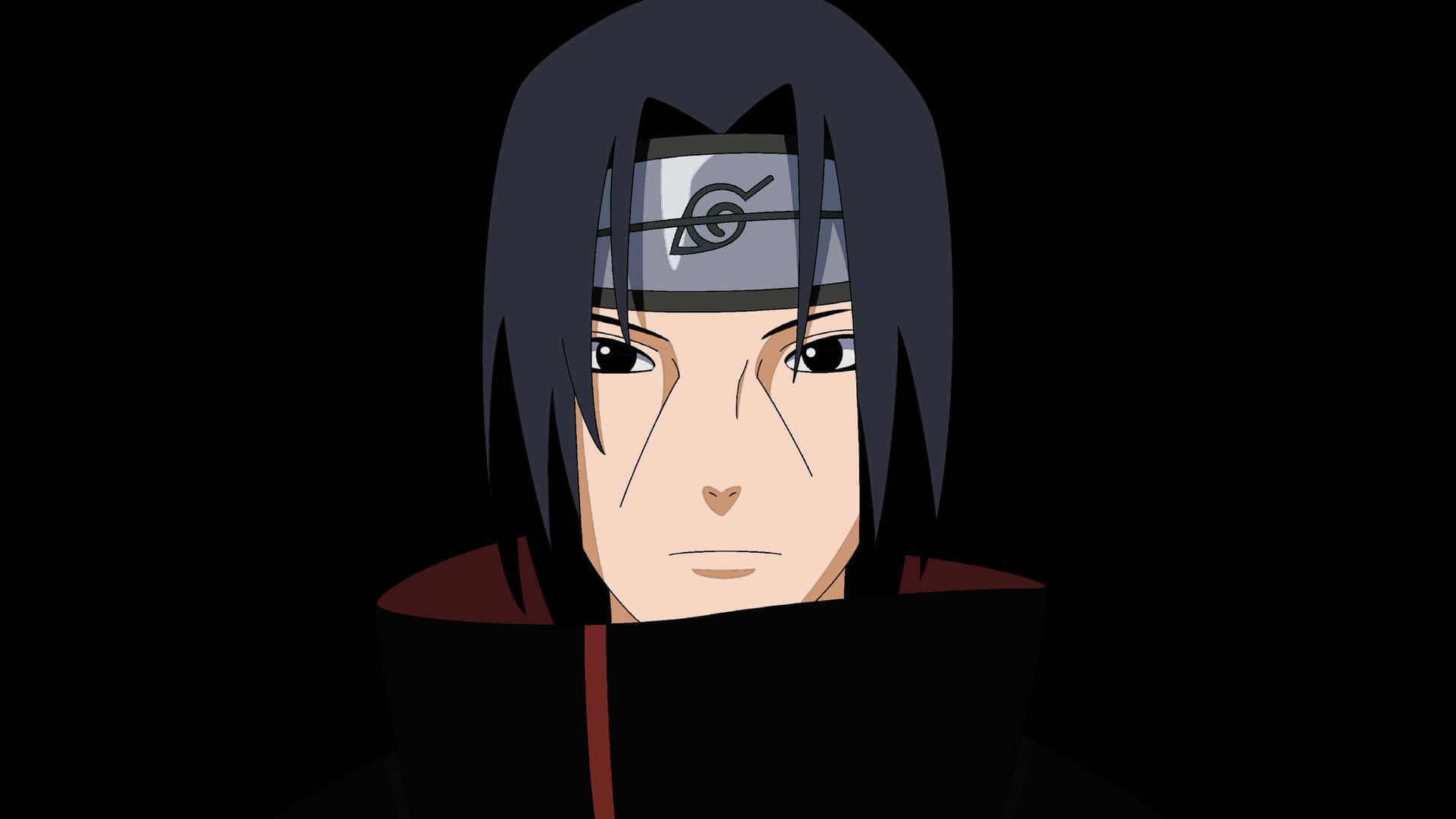 Naruto Itachi Wearing Slashed Konoha Headband Background