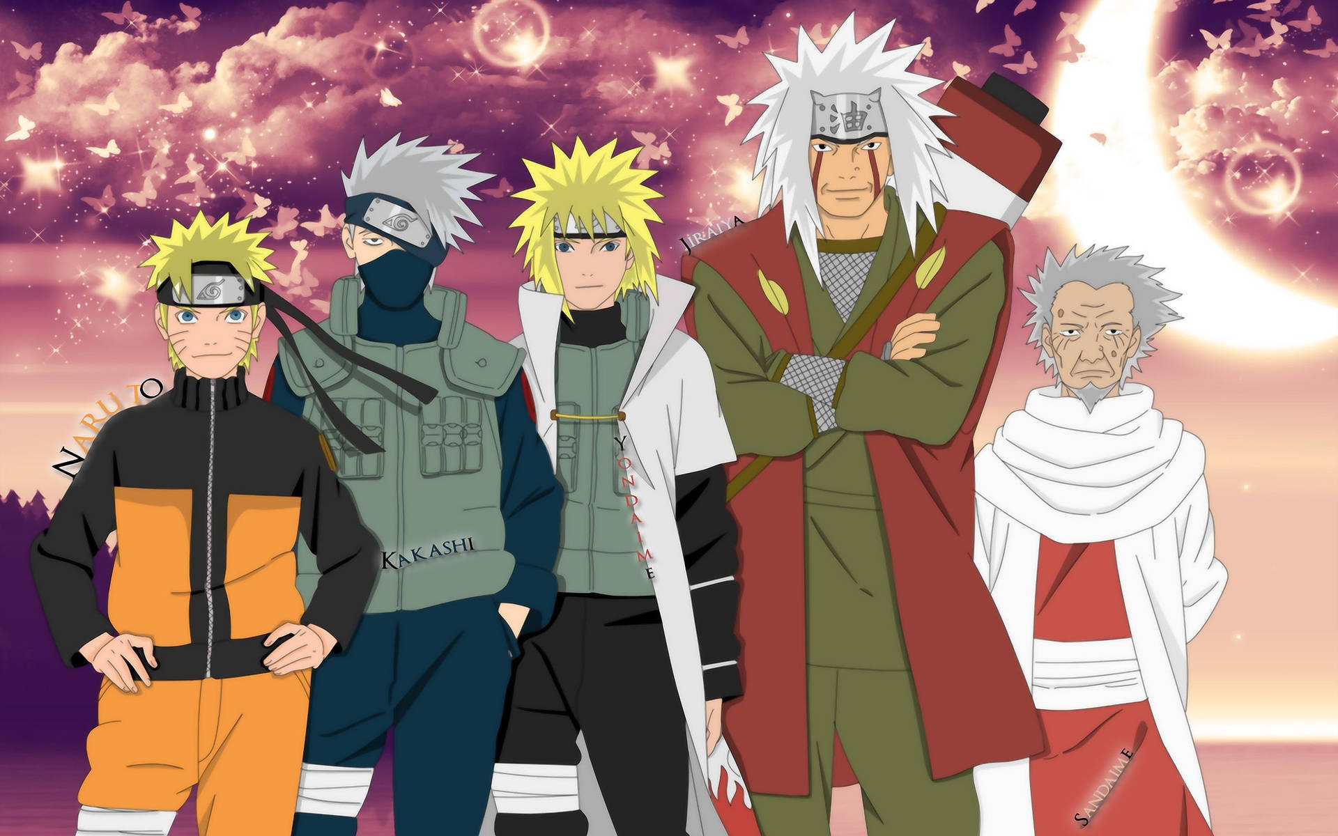 Naruto Jiraiya And Friends Background